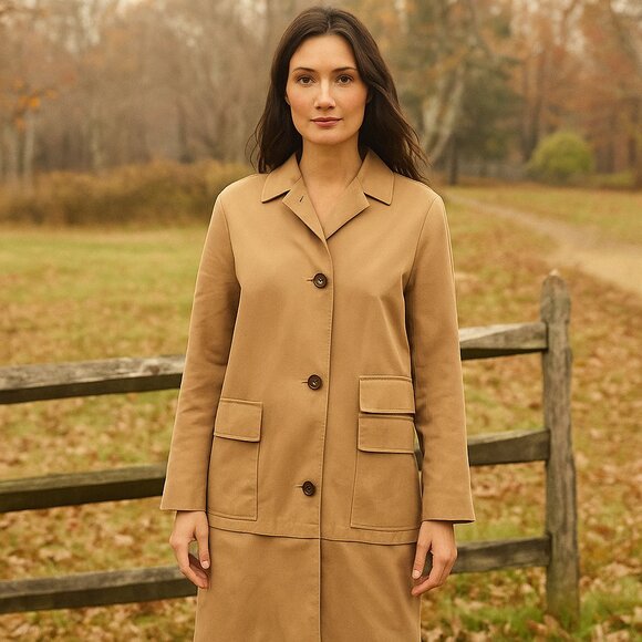 AKRIS Trench Jacket Coat adjustable to 3/4 length Option - Picture 1 of 12